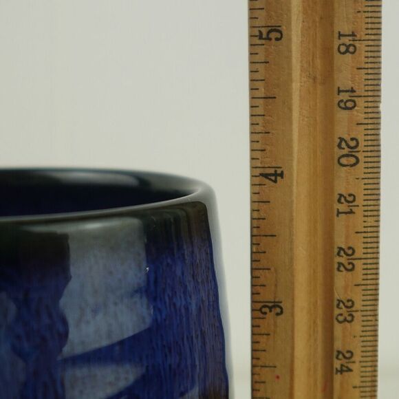 Reactive Glaze Creme Brulee Mug in Blue and Black - Picture 6 of 6